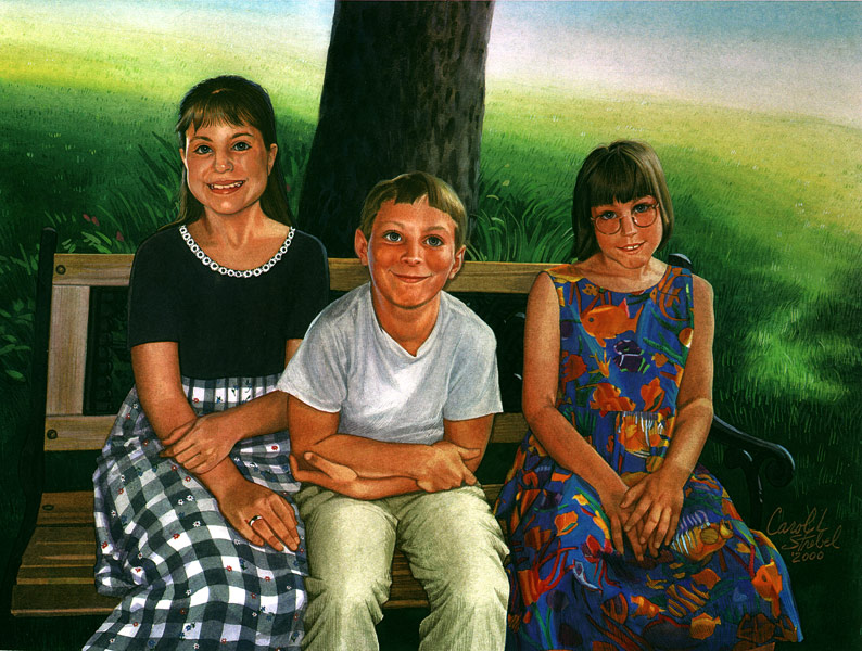 Gouache Portrait - Dr. Wolf's Kids
